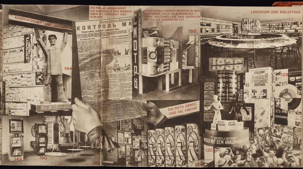 USSR. Katalog över den sovjetiska paviljongen vid den internationella pressutställningen, Köln, 1928 av Eliezer Markowich Lissitzky