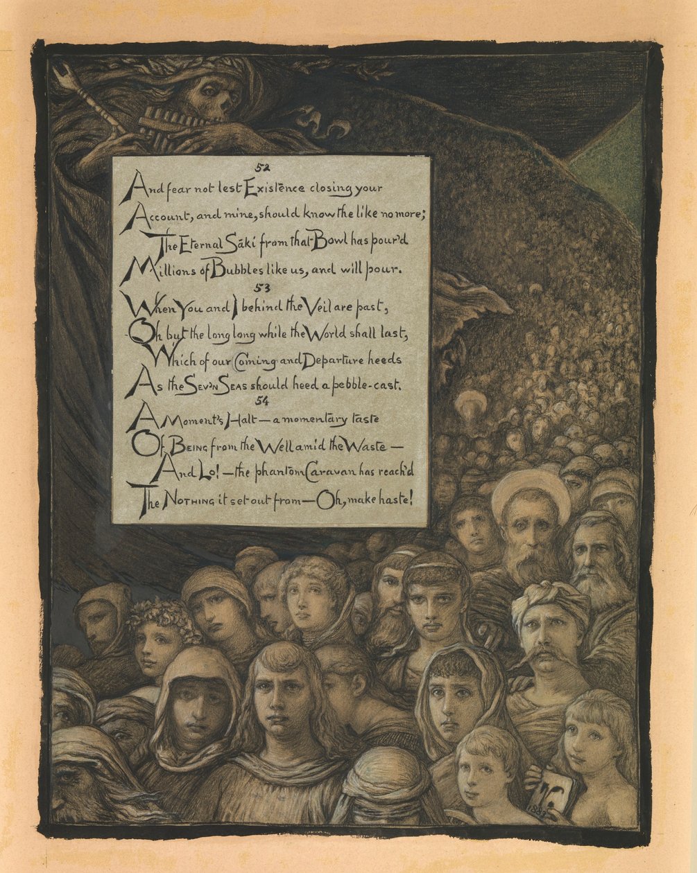 (Illustration till Rubáiyát av Omar Khayyám) Death