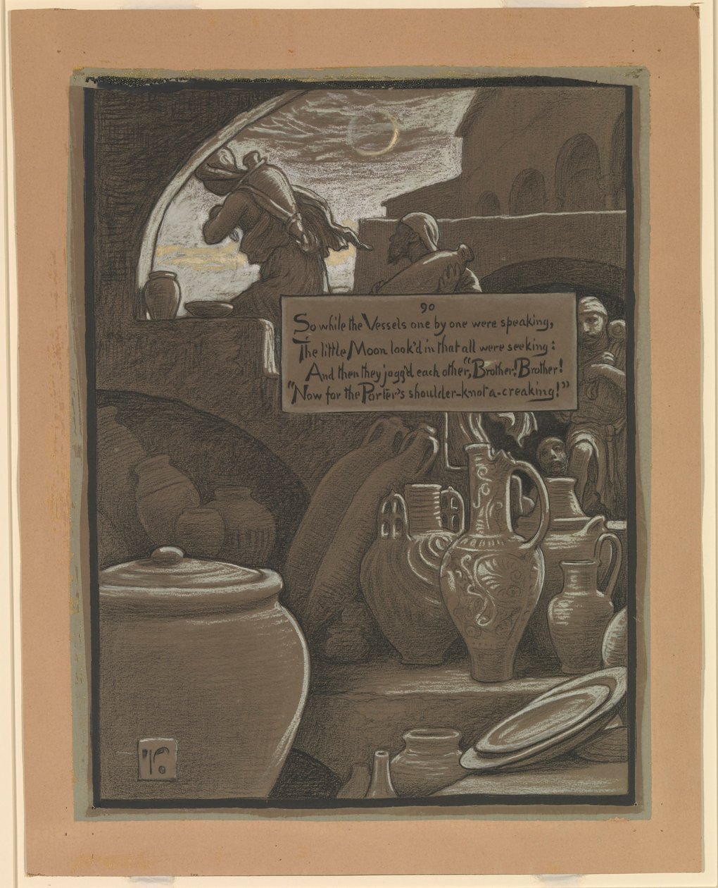 (Illustration till Rubáiyát av Omar Khayyám) Slutet på Ramazan av Elihu Vedder