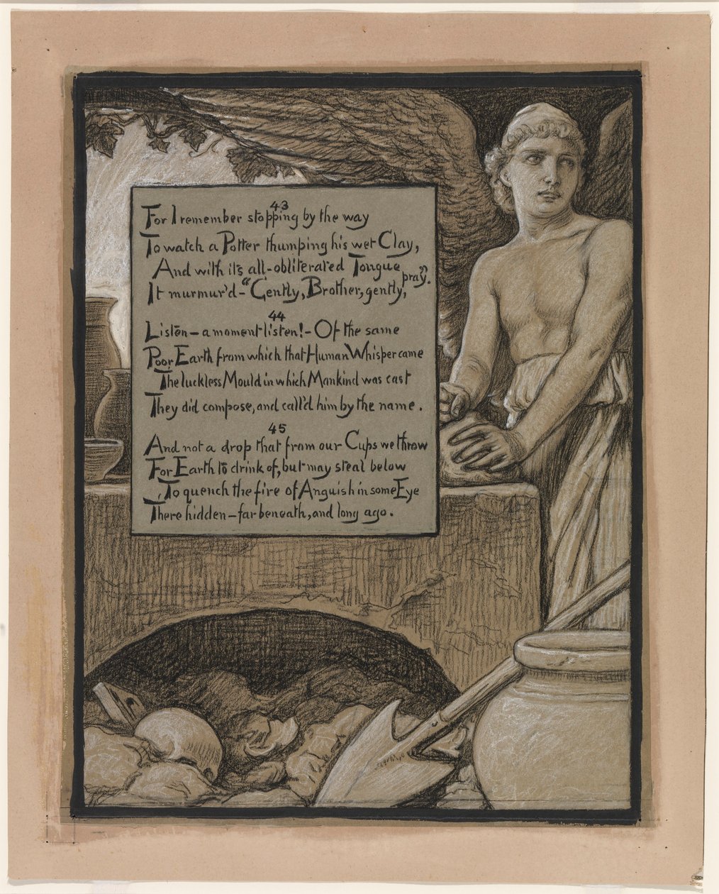 (Illustration till Rubáiyát av Omar Khayyám) Den himmelske krukmakaren av Elihu Vedder