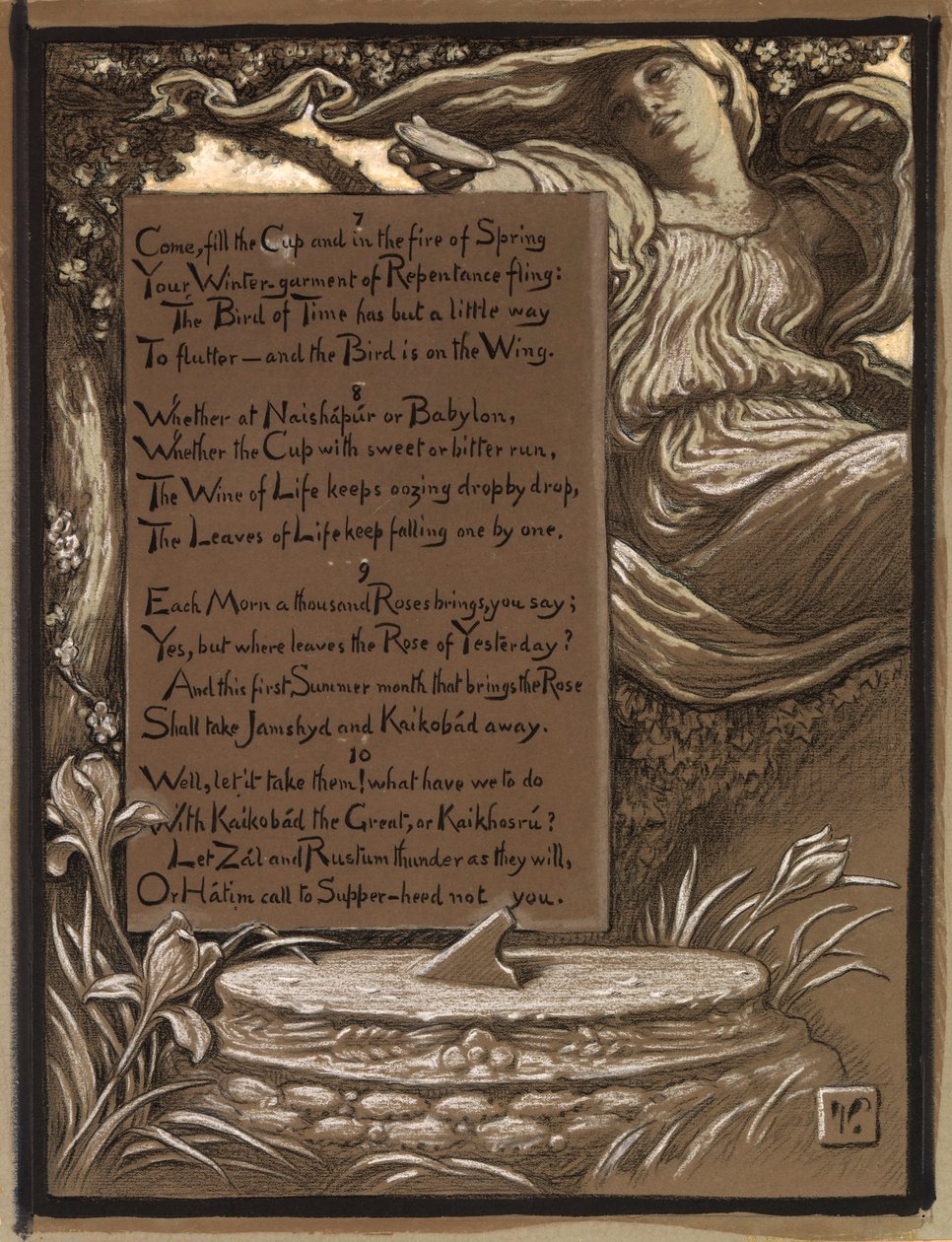 (Illustration till Rubáiyát av Omar Khayyám) Inbjudan av Elihu Vedder