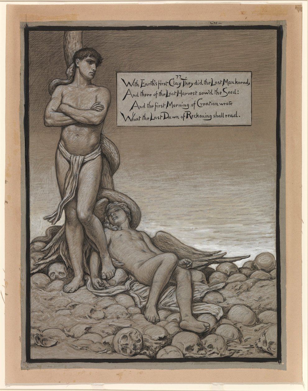 (Illustration till Rubáiyát av Omar Khayyám) Den siste mannen av Elihu Vedder
