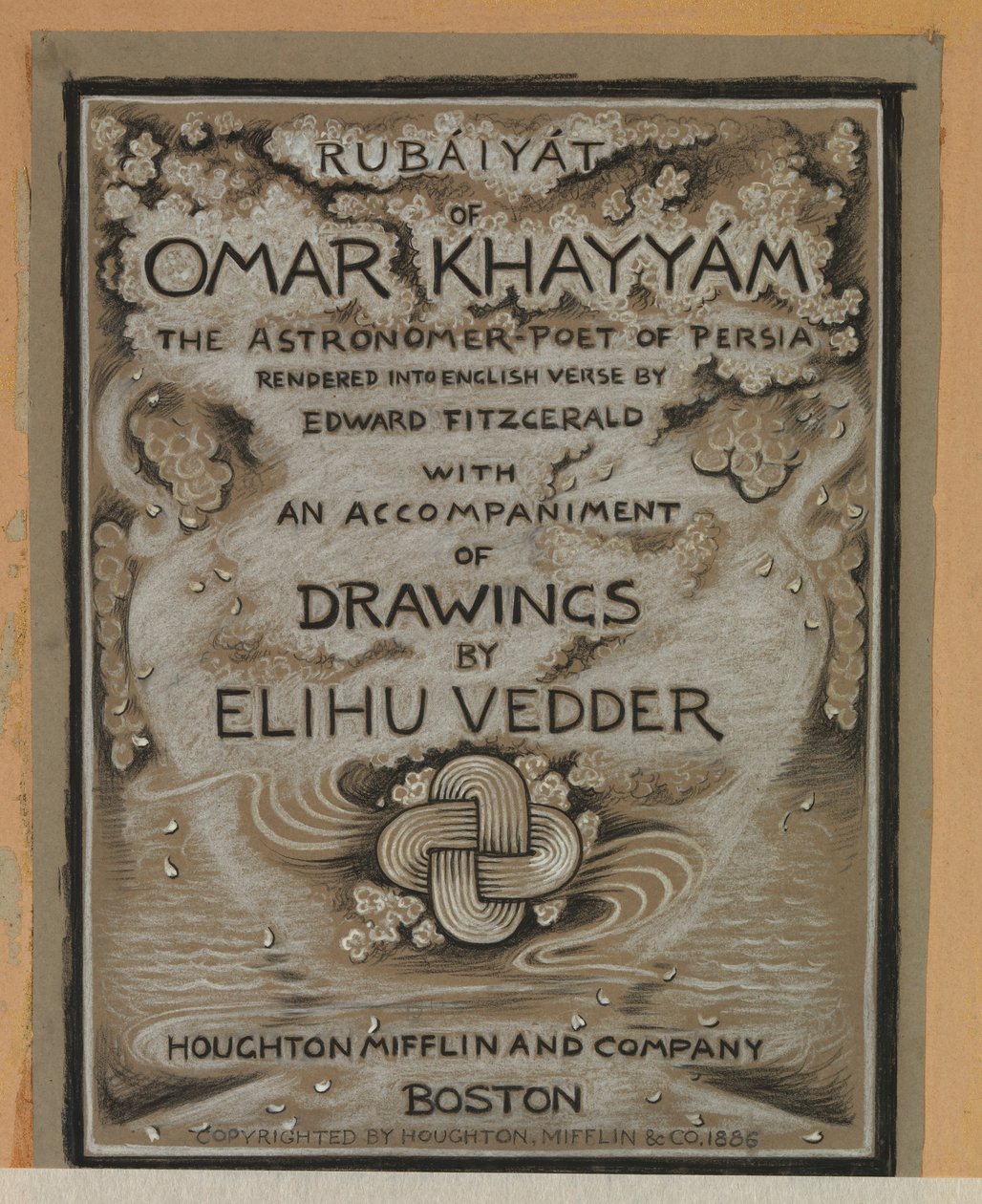 (Illustration till Rubáiyát av Omar Khayyám) Titelsida av Elihu Vedder