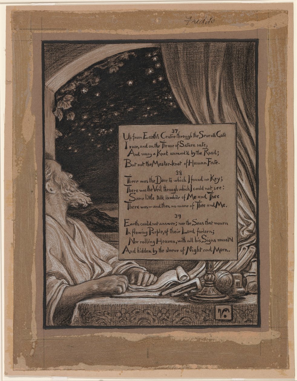 (Illustration för Rubáiyát av Omar Khayyám) Förgäves frågande av Elihu Vedder