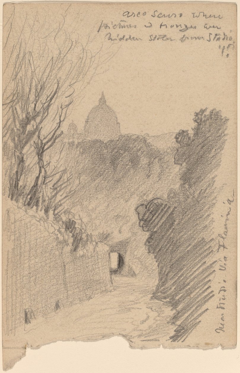Arco Oscuro - Över Via Flaminia av Elihu Vedder
