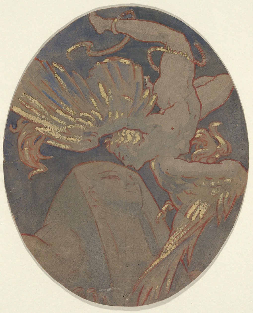 Kopia av rondel-Sargents takmålning i Boston Museum of Fine Arts av Elihu Vedder