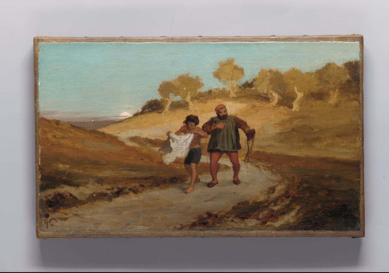 Fabeln om mjölnaren, hans son och åsnan av Elihu Vedder