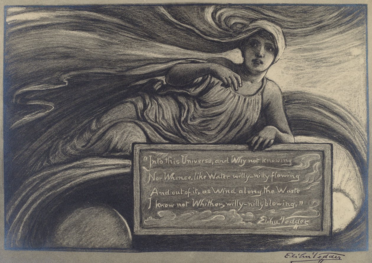 Into the Universe, sent 1800-tidigt 1900-tal. av Elihu Vedder