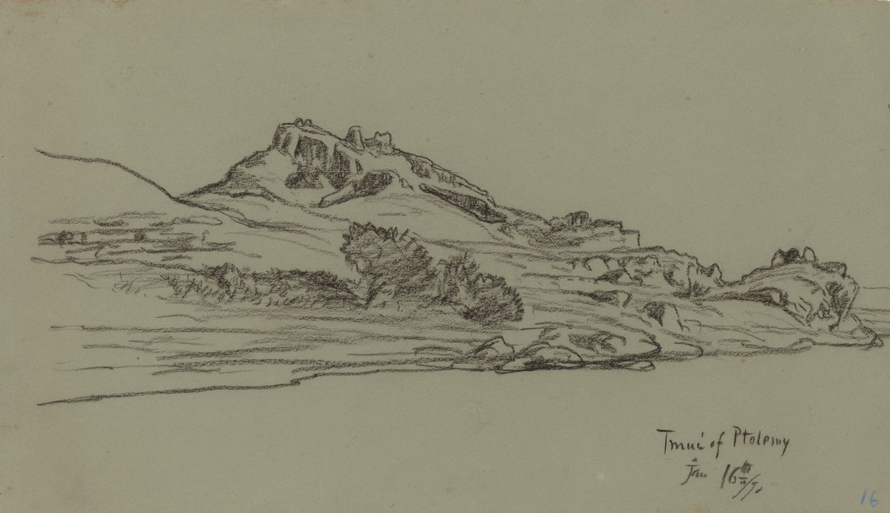 Nilens resa, Tmui av Ptolemaios, 1890. av Elihu Vedder