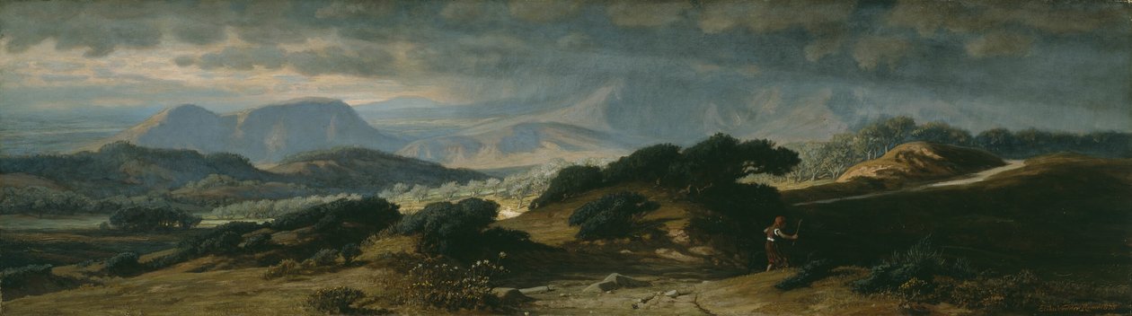 Storm i Umbrien, 1875. av Elihu Vedder