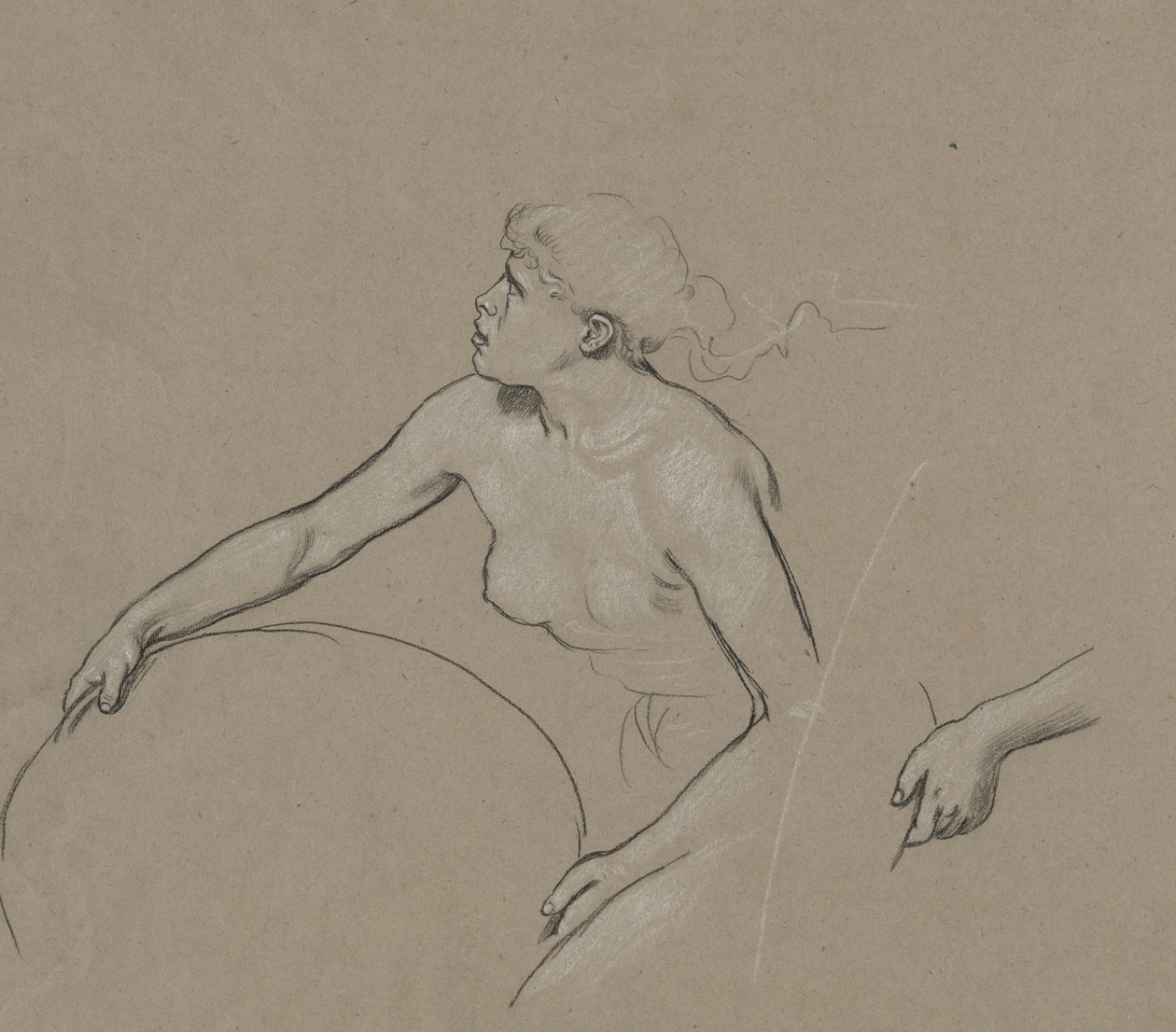 Studier för Figure of Spring av Elihu Vedder