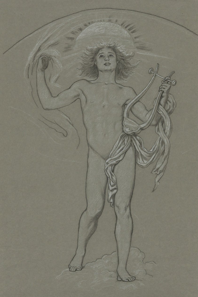 Studie till ”Apollo” av Elihu Vedder