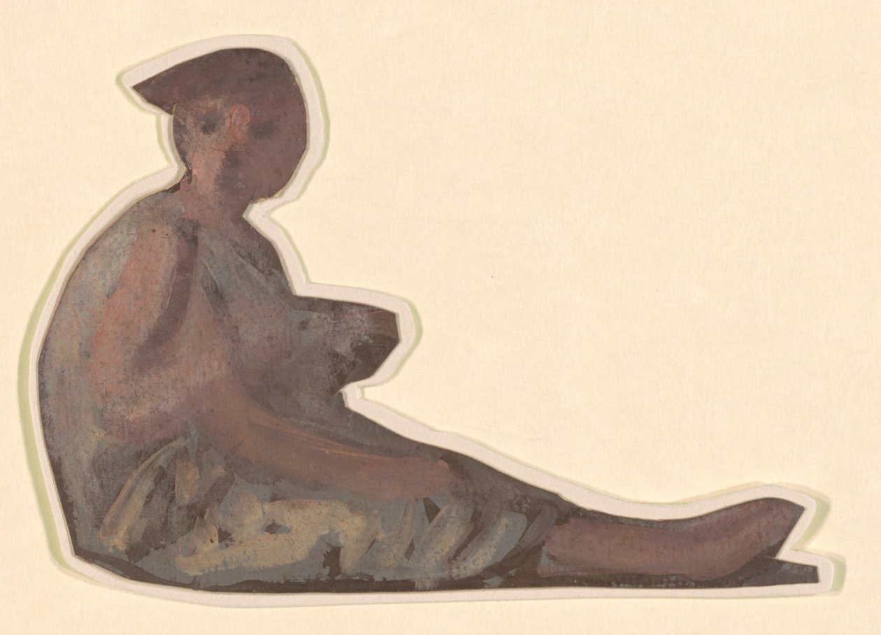 Studie för "Greek Girls Bathing" av Elihu Vedder