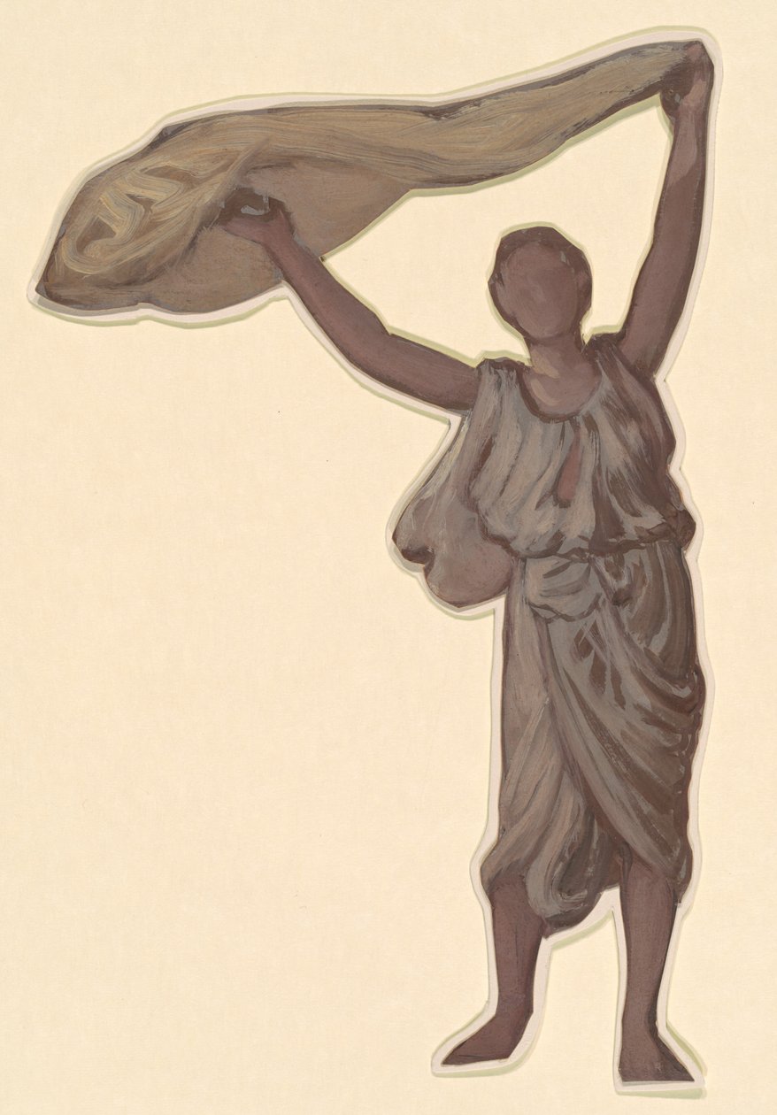 Studie för "Greek Girls Bathing" av Elihu Vedder