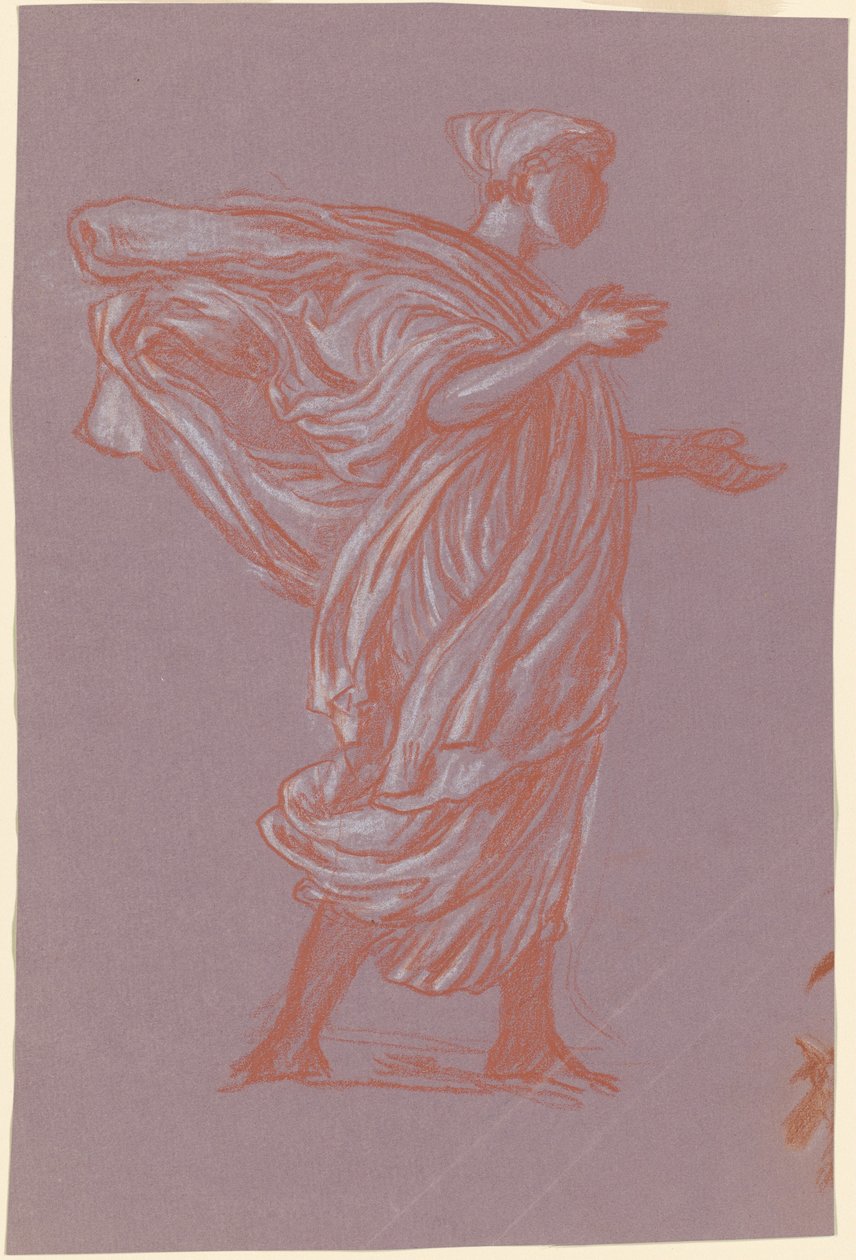 Studie för "Greek Girls Bathing" av Elihu Vedder