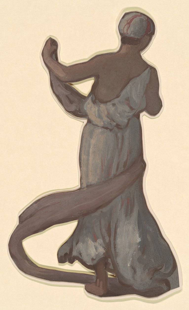 Studie för "Greek Girls Bathing" av Elihu Vedder