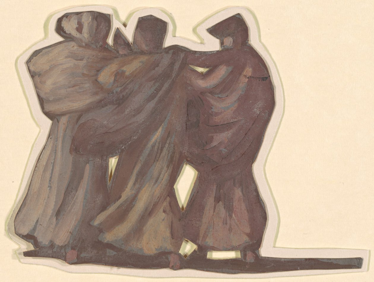Studie för grekiska flickor som badar, ca. 1872. av Elihu Vedder