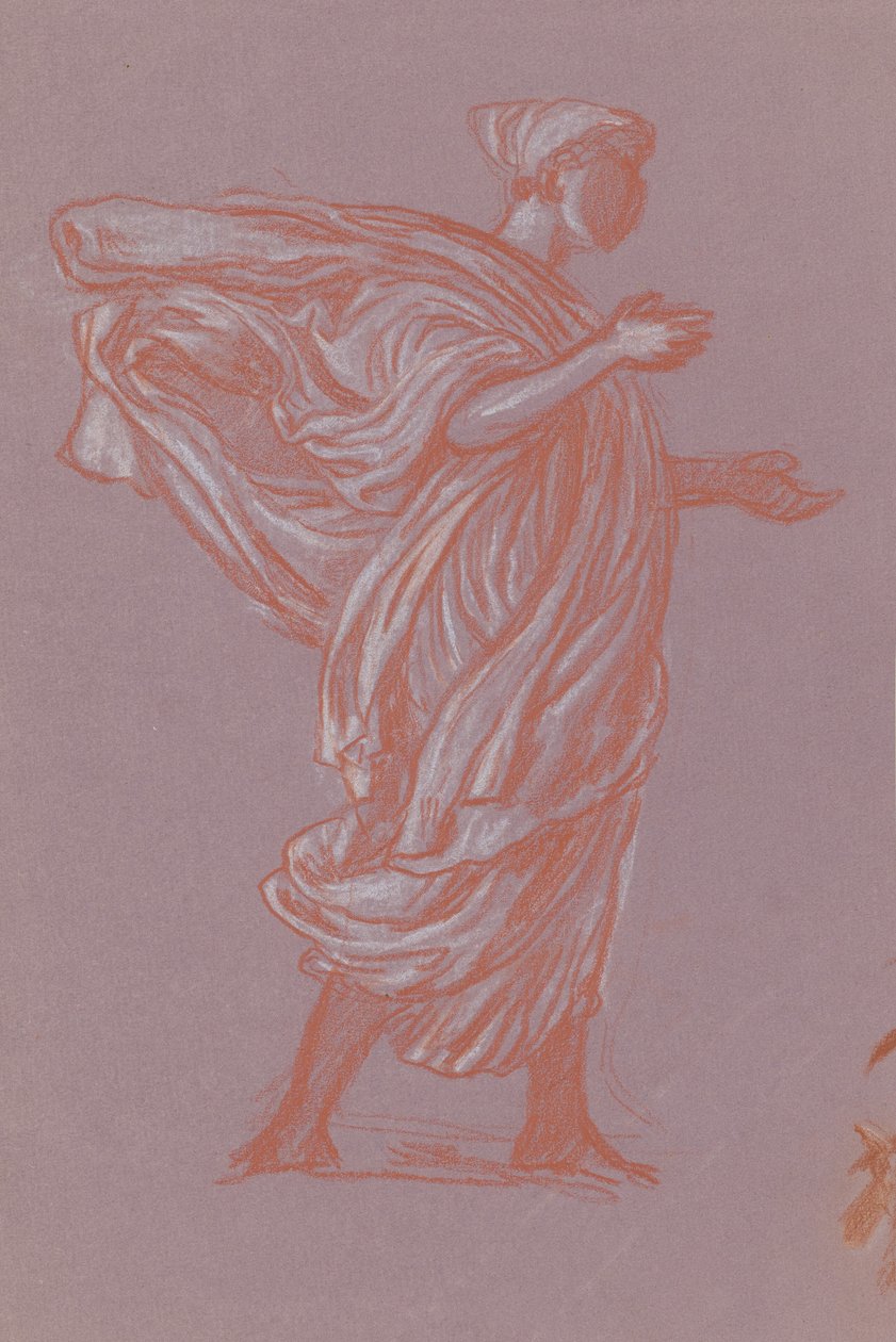 Studie för grekiska flickor som badar, ca. 1872. av Elihu Vedder