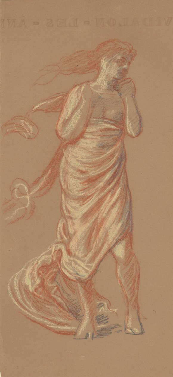Studie för grekiska flickor som badar [recto], ca. 1872. av Elihu Vedder