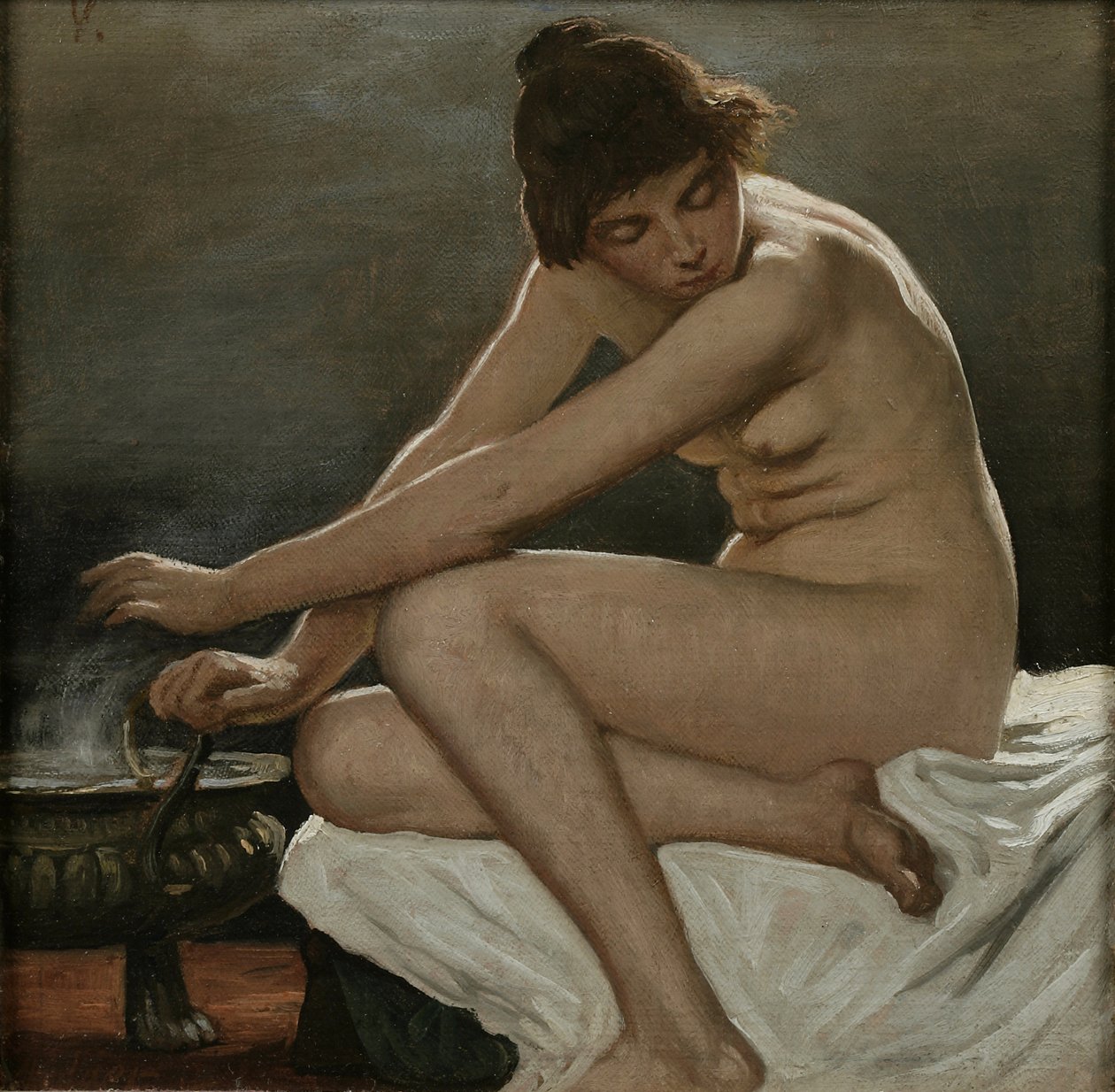 Studera för La Strega, häxan av Elihu Vedder
