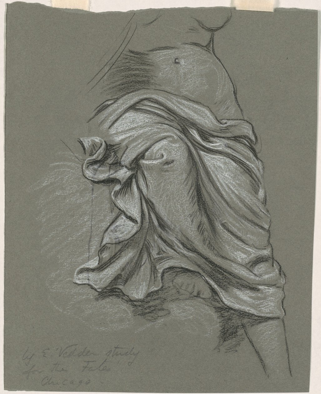 Studie för "The Fates Gathering in the Stars" av Elihu Vedder