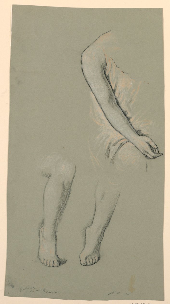 Studie av en modell av Elihu Vedder