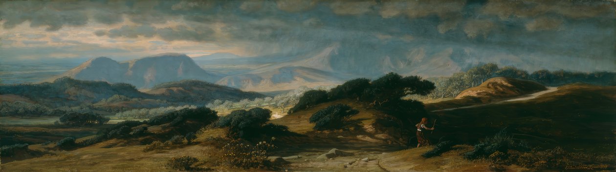 Storm i Umbrien av Elihu Vedder