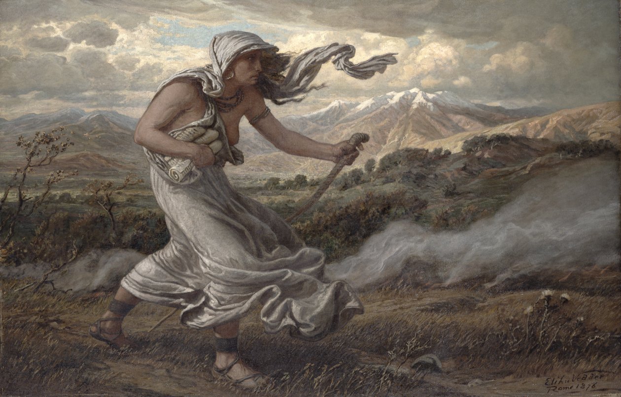The Cumaean Sibyl, 1876  av Elihu Vedder