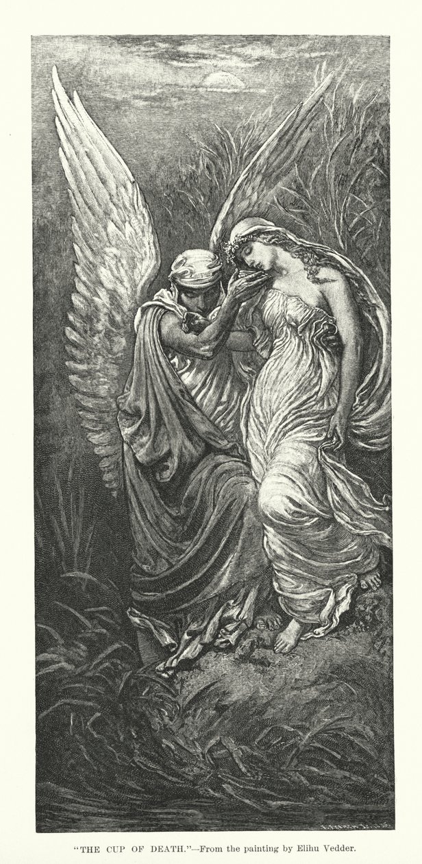 Dödens bägare (gravyr) av Elihu Vedder