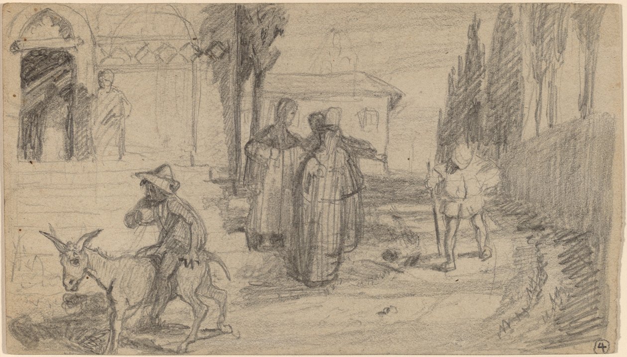 Liknelsen om mjölnaren och åsnan av Elihu Vedder