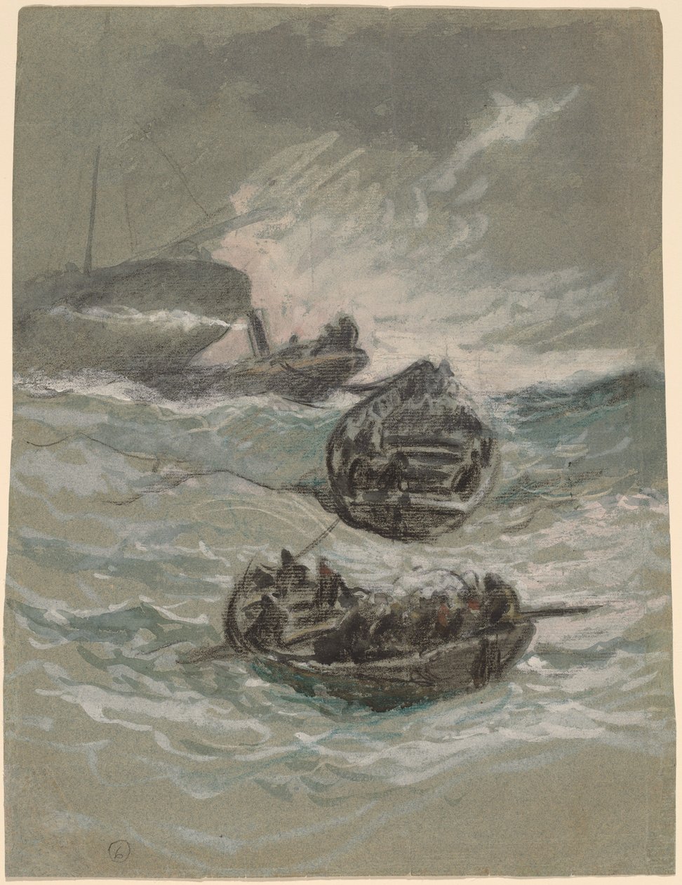 Skeppsbrottet av Elihu Vedder