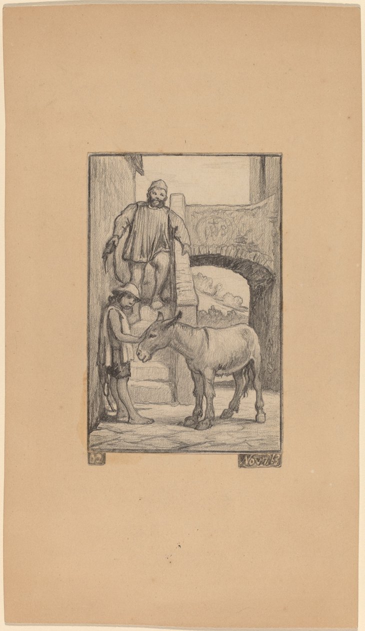 Sonen och åsnan av Elihu Vedder