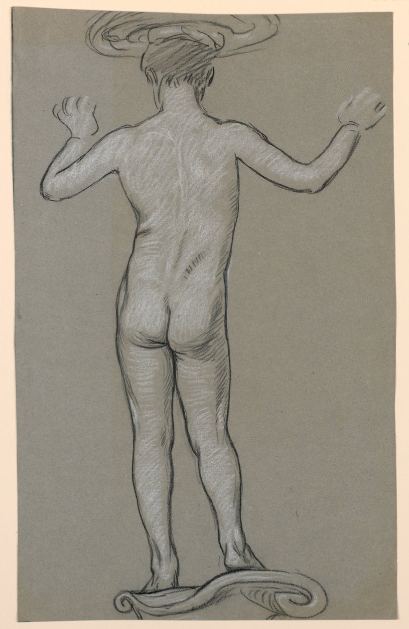 figurstudie: design för en fontän av Elihu Vedder