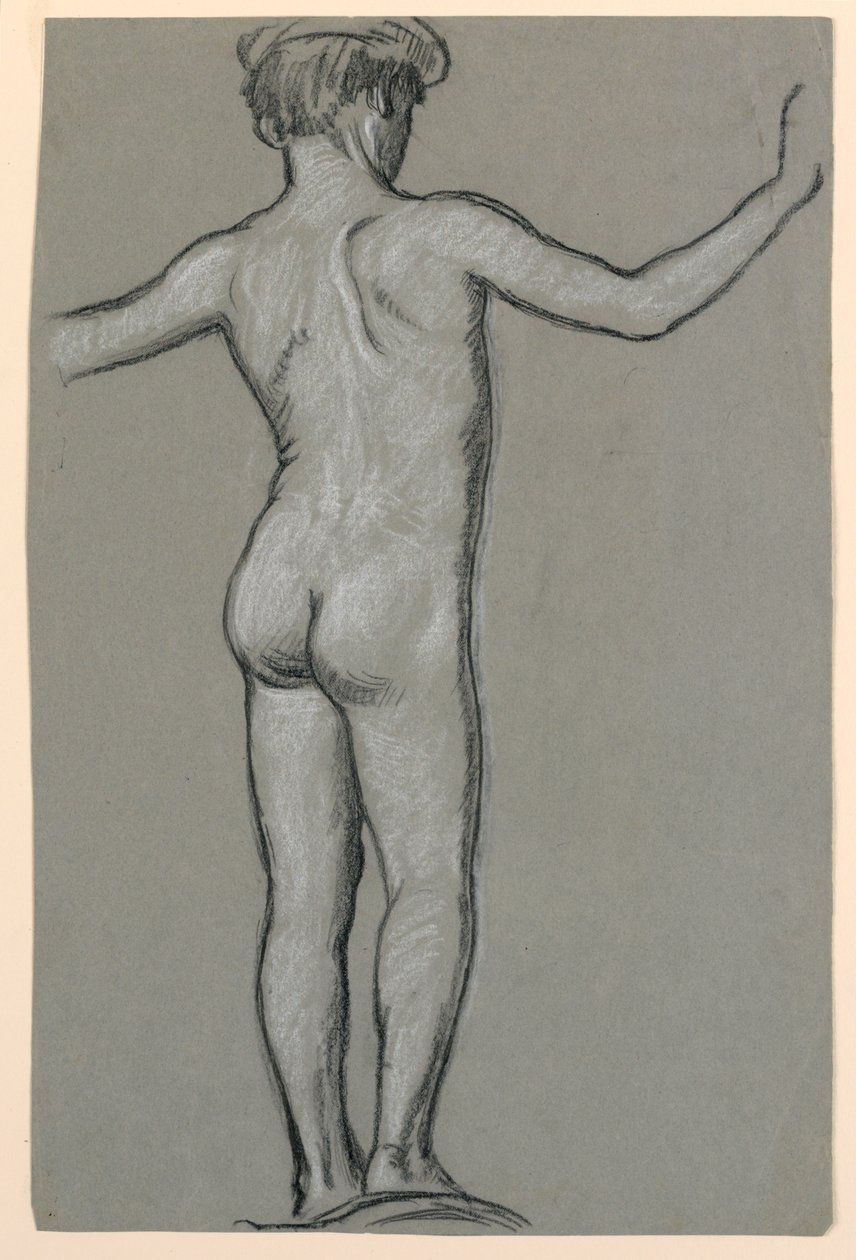 figurstudie för en fontändesign av Elihu Vedder