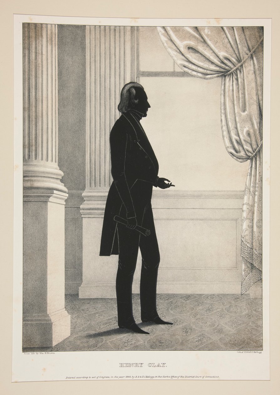 Henry Clay, från en uppsättning av 27 porträtt av Elijah C. Kellogg