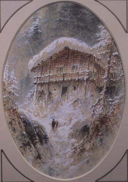 Chalet nära Grindelwald av Elijah Walton