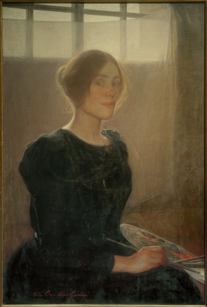Självporträtt av Elin Danielson Gambogi