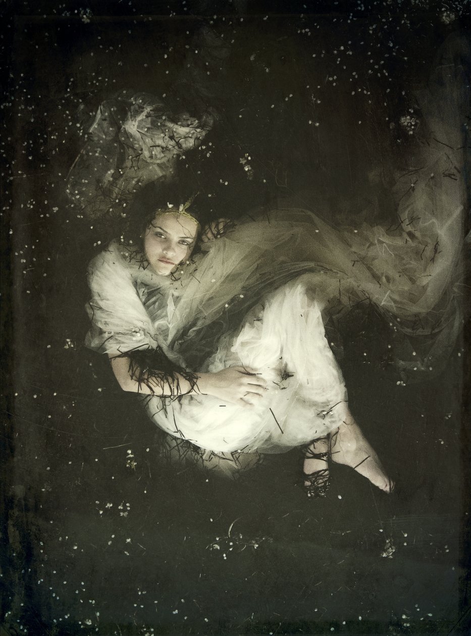 Flytande brud II, 2013 (screentryck) av Elinleticia Högabo