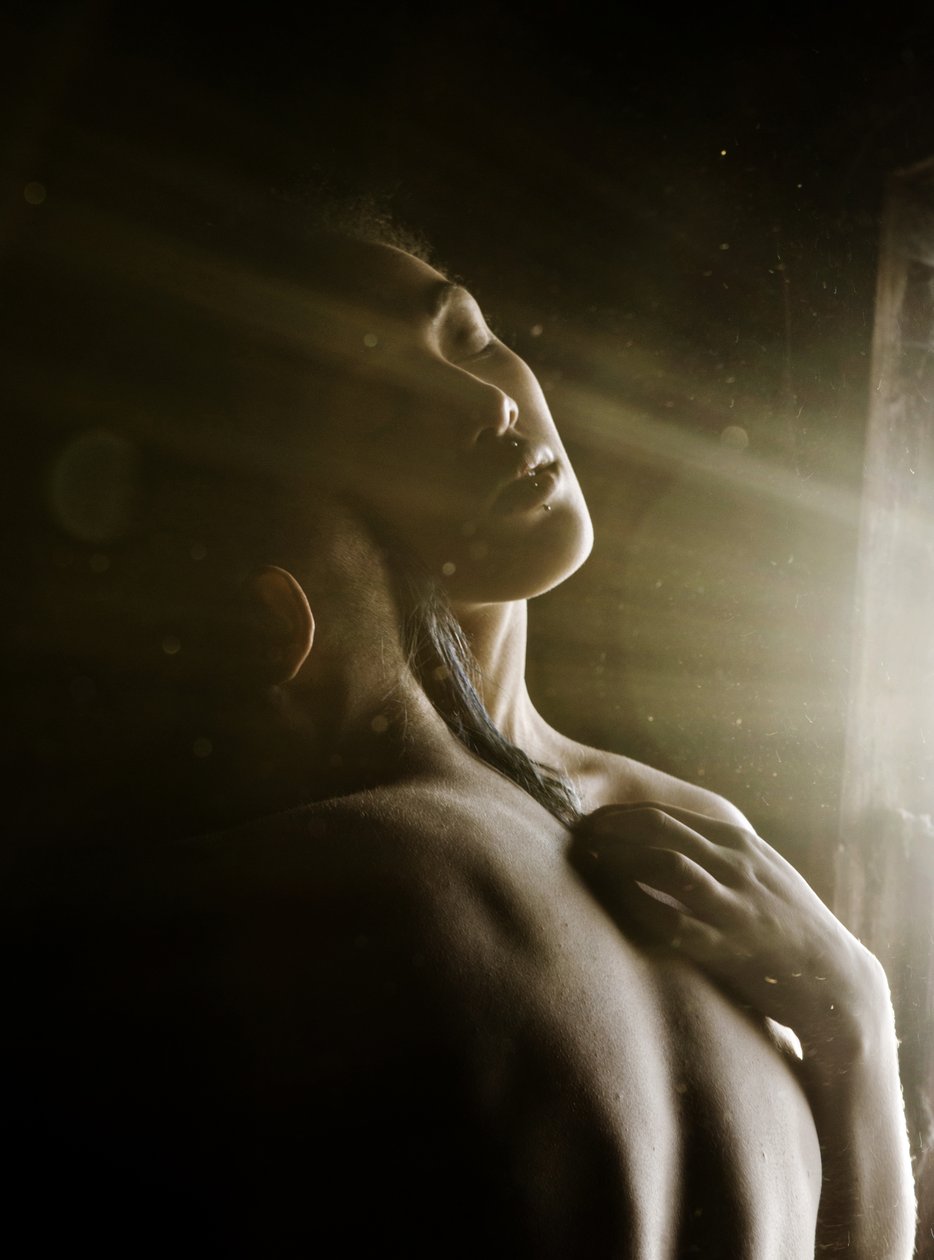 Sun Beam Love, 2015 (screentryck) av Elinleticia Högabo