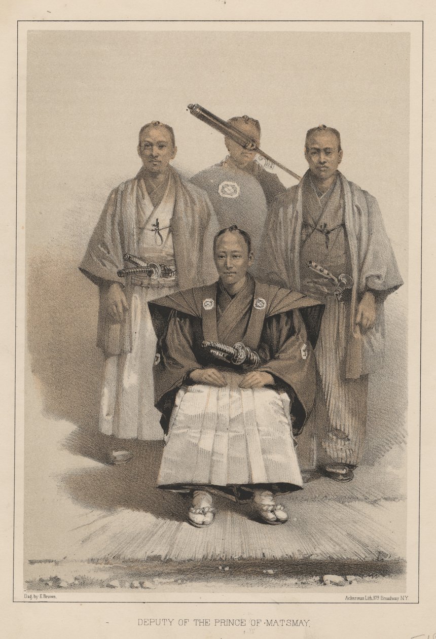 Biträde för prins av Matsmay, 1885 av Eliphalet Brown