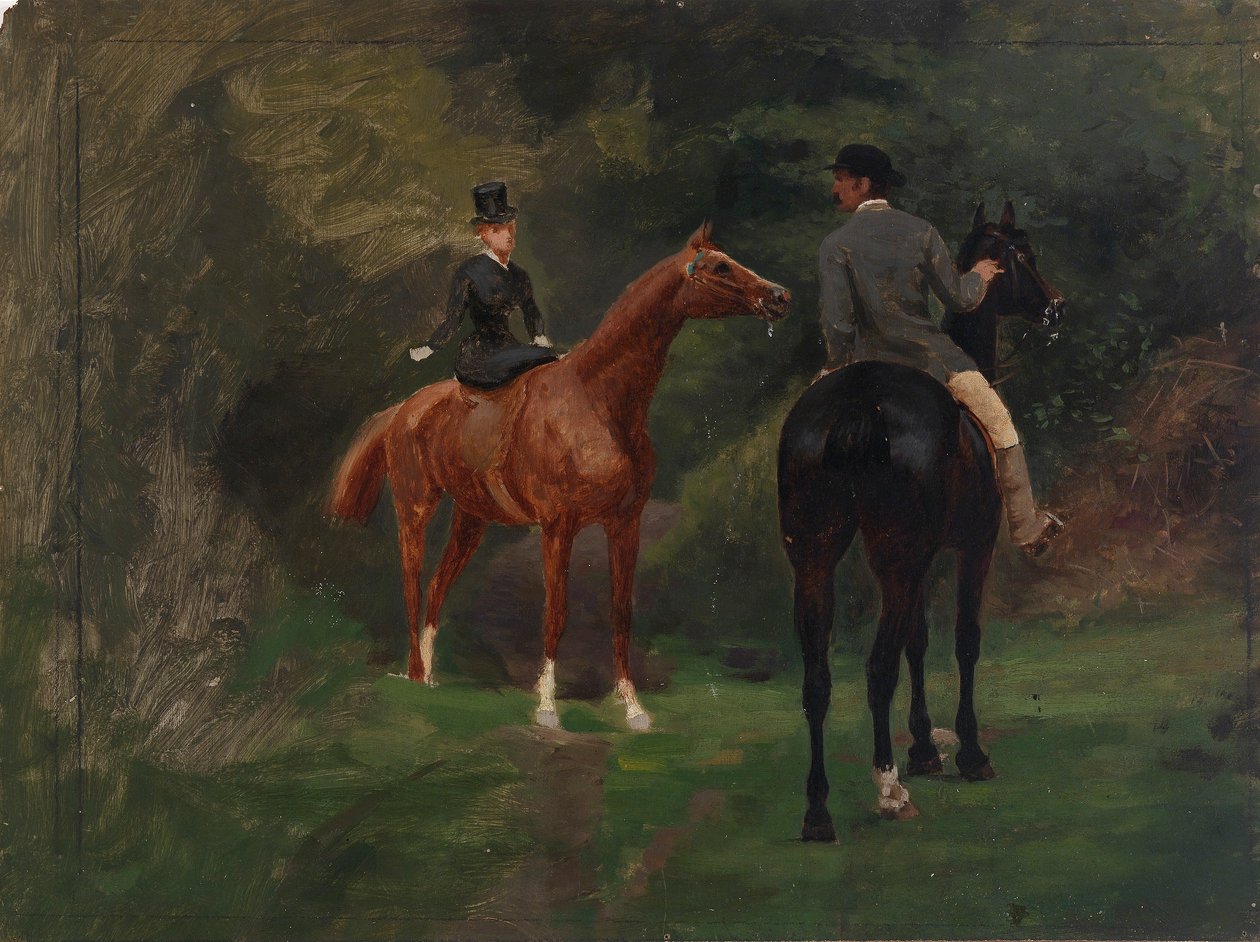 Figurer på hästryggen av Eliphalet Fraser Andrews