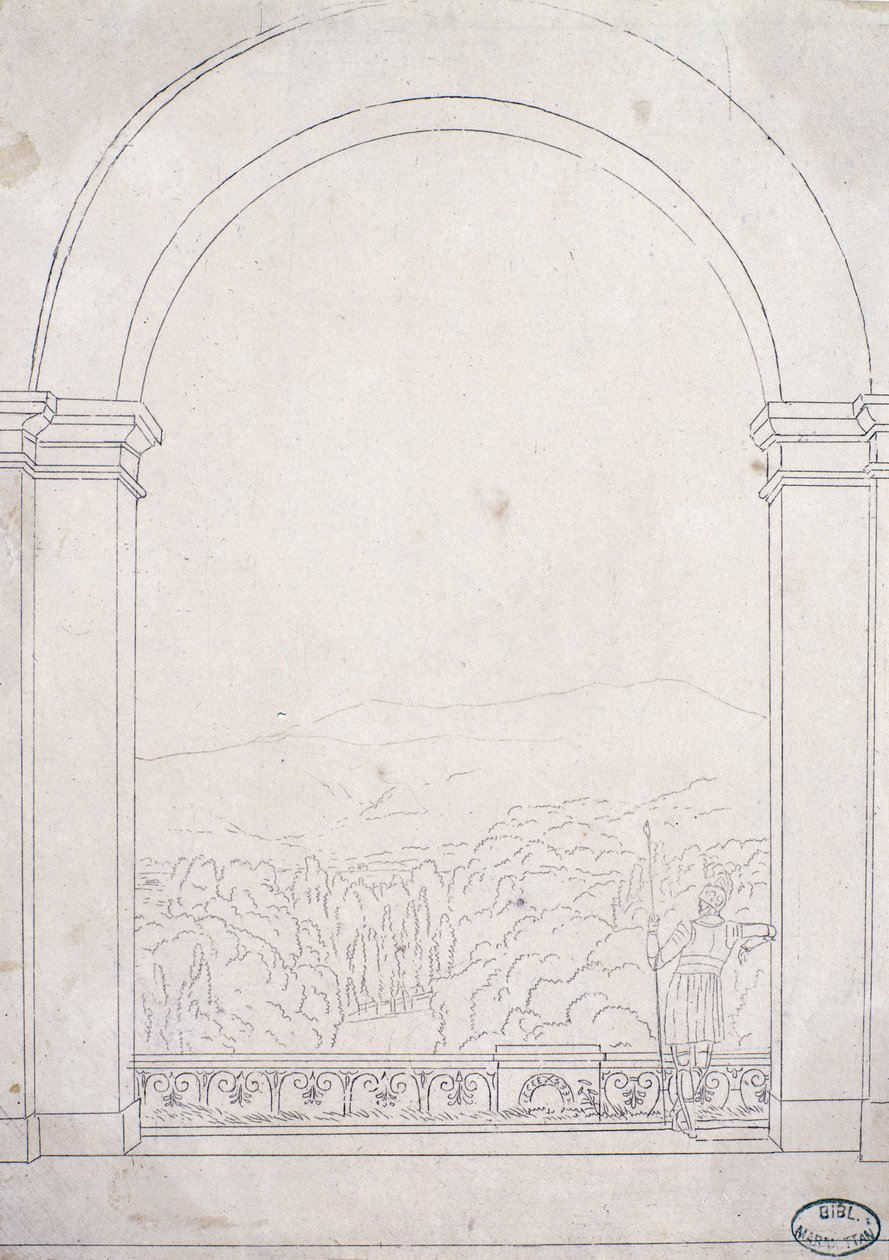 Båge vid villan i Poggio a Caiano, 1813 av Elisa Bonaparte