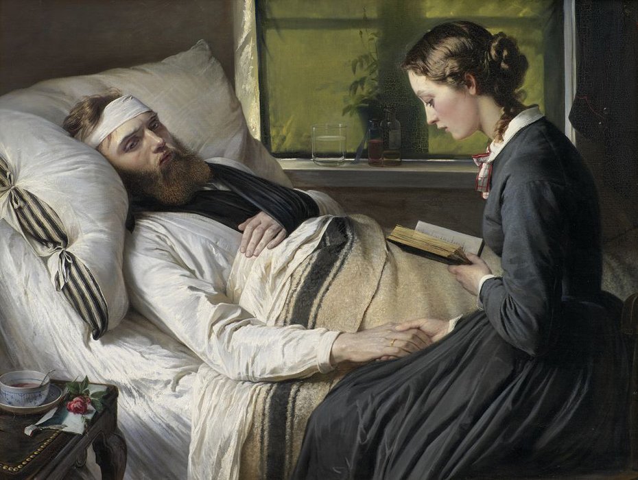  En saret dansk krigerA Wounded Danish Soldier  av Elisabeth Maria Anna Jerichau Baumann