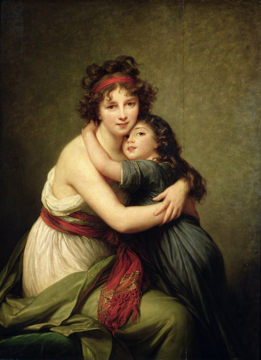 Madame Vigee-Lebrun och hennes dotter, Jeanne-Lucie-Louise (1780-1819) 1789 av Elisabeth Louise Vigee Lebrun