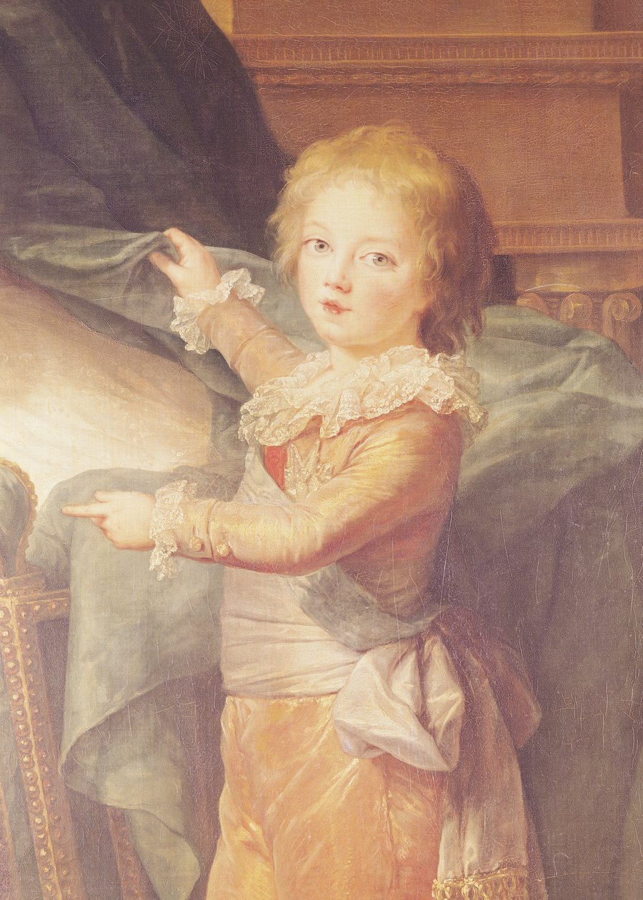 Marie-Antoinette na Watoto wake, maelezo ya Louis-Joseph-Xavier (1781-89) (maelezo ya 3822)swed av Elisabeth Louise Vigee Lebrun