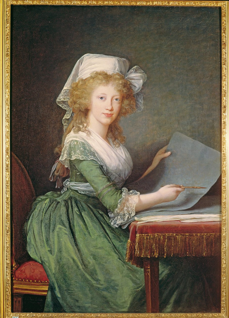 Marie-Louise o Bourbon-Sicily (1773-1802) 1790 swed av Elisabeth Louise Vigee Lebrun