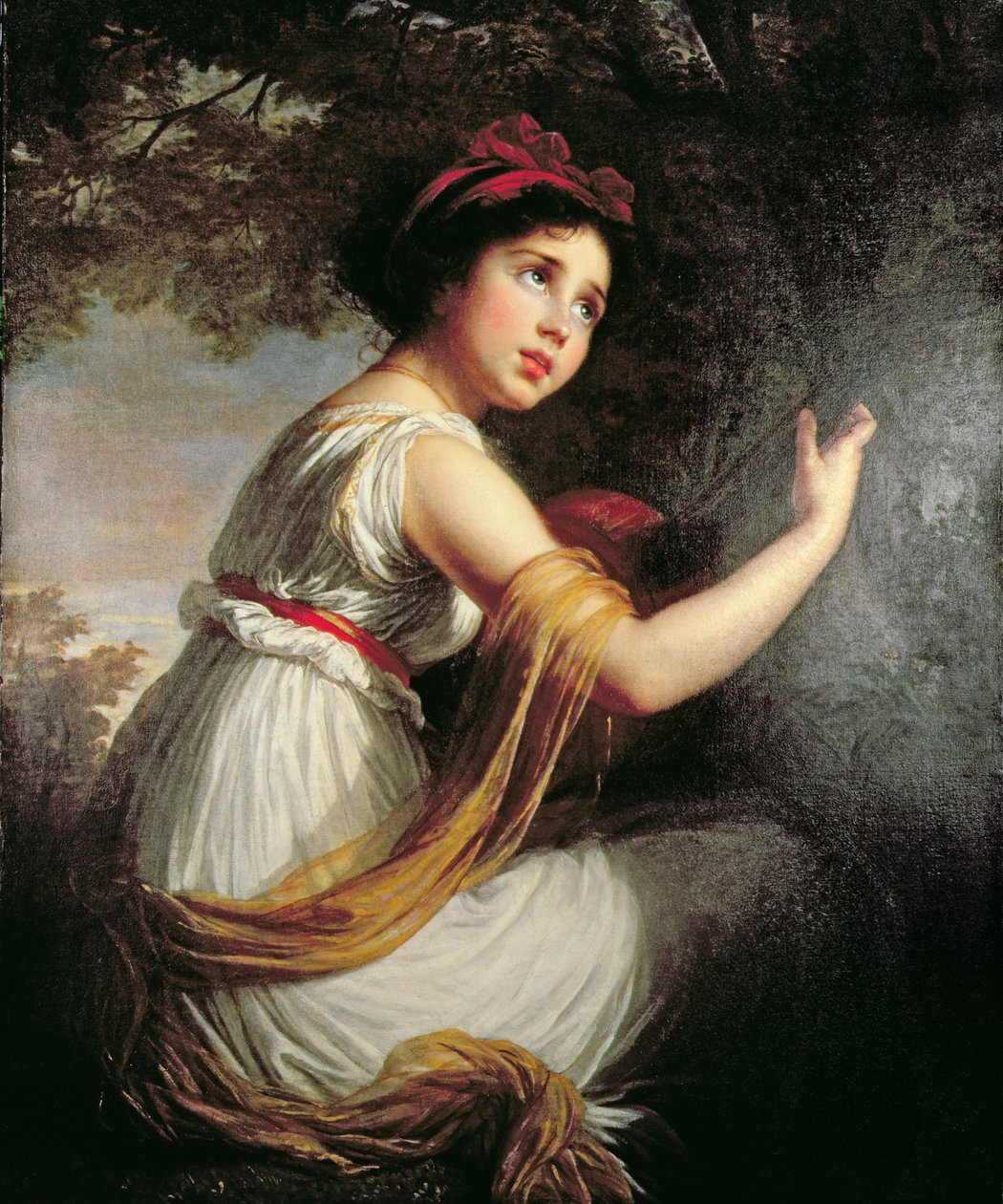 Porträtt av Julie Le Brun, ca 1797 av Elisabeth Louise Vigee Lebrun