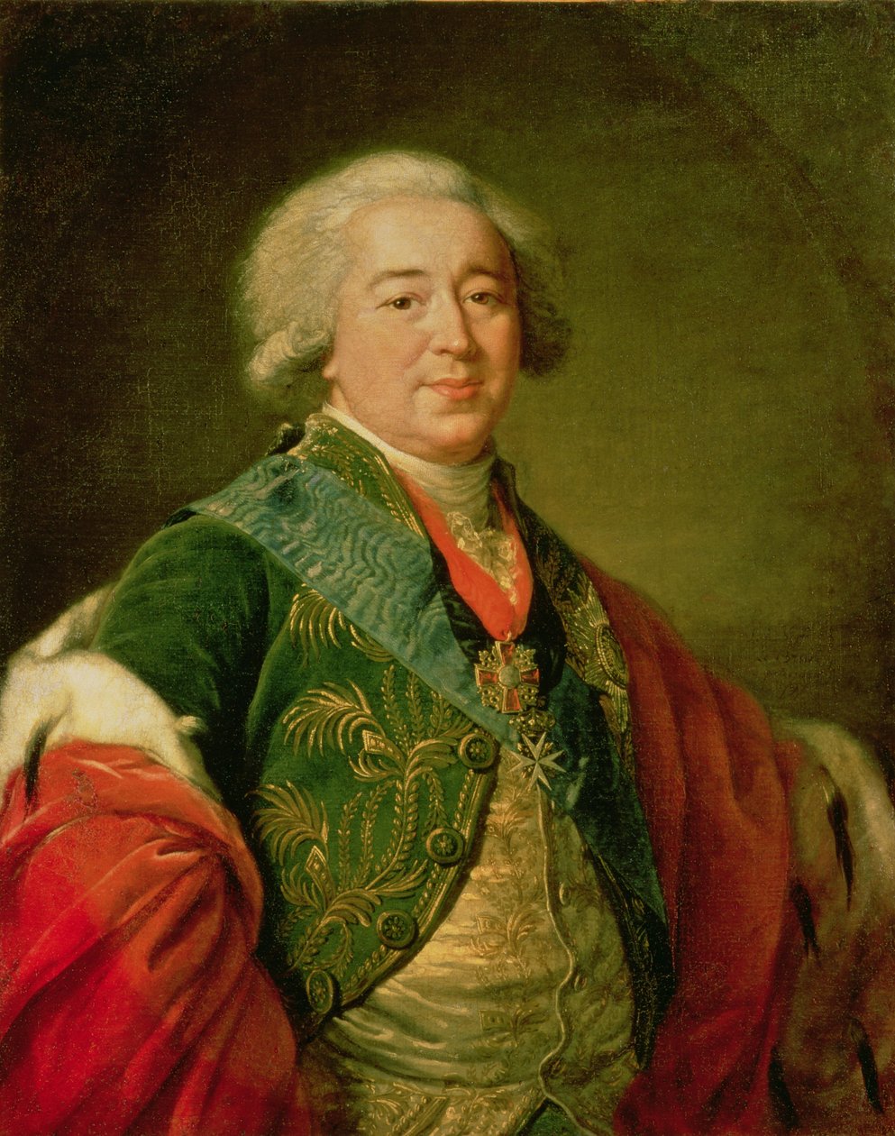 Porträtt av prins Alexander Borisovich Kurakin (1752-1818), 1797 av Elisabeth Louise Vigee Lebrun