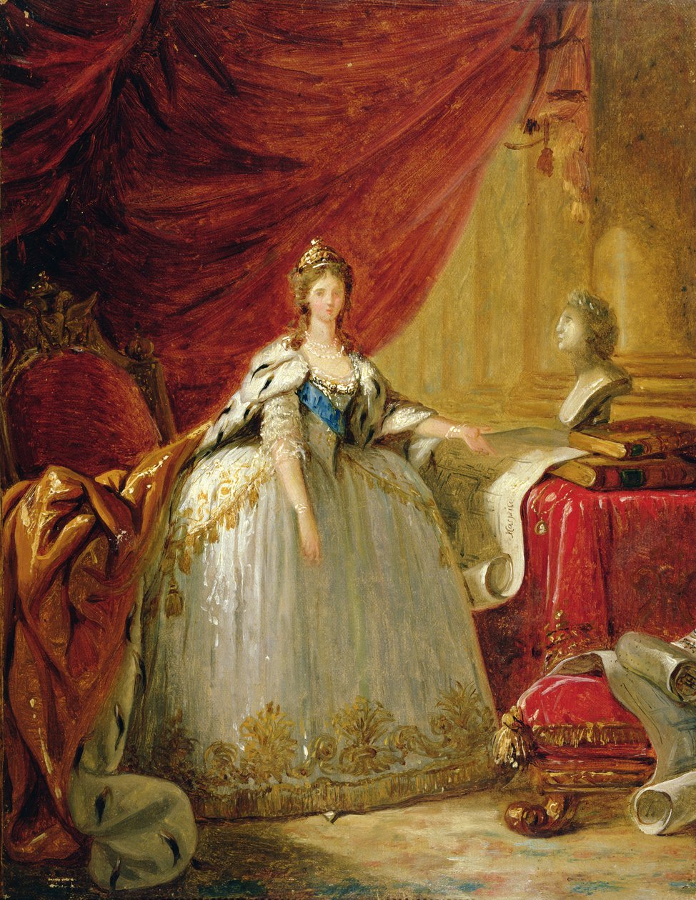 Porträtt av tsarinnan Maria Feodorovna (1759-1828) av Elisabeth Louise Vigee Lebrun