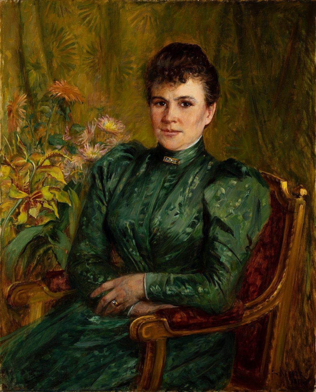 Anna Kjöllerfeldt, född Sinebrychoff (1854-1943) av Elisabeth Keyser